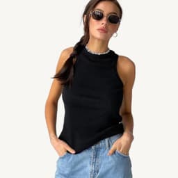 Tank Tops Women Yellow Casual Vest Sleeveless Camis Shoulder Women's Tank Top Ribbed Knitted Tops Summer Woman Shirts Tank Top