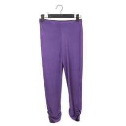 Birdtree Summer Women's Real Silk Double-sided Knitting Tight Capris Bottoming Casual Slim Pants New Arrival B37128QC