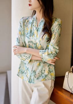 New Arrival Women blouses Blusa Mujer Spring Summer Fashion V-neck Ladies' Button-Down Shirt for Work and Casual