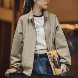 Maden Vintage Jacket for Women Stand Up Collar Workwear Coat Spring and Autumn Vintage Baseball Jackets Unisex Clothing