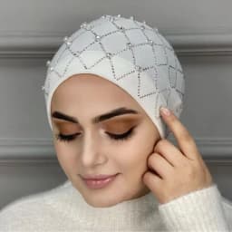 Muslim Inner Hijabs Islam Under Scarf Cap Stretchy Headscarf Bonnet Turbante Mujer Rhinestone Head Wraps for Ramadan Women