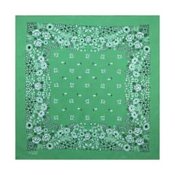 Green Cotton Square Bandana Scarf High Quality New Design Hip Hop Scarf Print Headband Paisley Gifts For Men/Boys/Girls