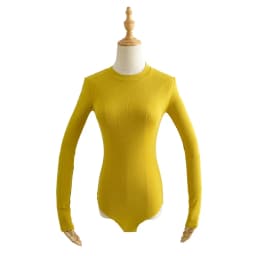 BRADELY MICHELLE 2020 New Fashion Vintage Women Rompers Slim Long-Sleeve O-neck Tops Bodysuits Streetwear Jumpsuits