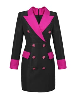 New Fashion Spring Autumn Formal Blazer Short Dress Women Ladies Clothes Elegant Office Commute Vintage Slim Mini Mujer Vestidos