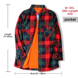 Velvet Thicken Warm Women's Plaid Shirt, Female Long Sleeve Tops M-XXL Winter Fleece Casual Blouse, Autumn Clothes T17405X