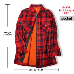 Velvet Thicken Warm Women's Plaid Shirt, Female Long Sleeve Tops M-XXL Winter Fleece Casual Blouse, Autumn Clothes T17405X