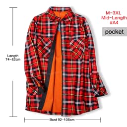 Velvet Thicken Warm Women's Plaid Shirt, Female Long Sleeve Tops M-XXL Winter Fleece Casual Blouse, Autumn Clothes T17405X