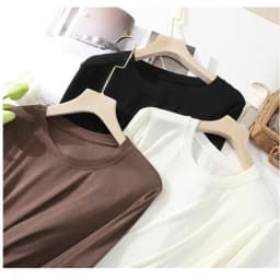 Soft Mulberry Silk Long Sleeve Women T-shirt Autumn Skin Friendly Comfortable Keep Warm Slim Cotton Bottomed Shirt Basic Tops
