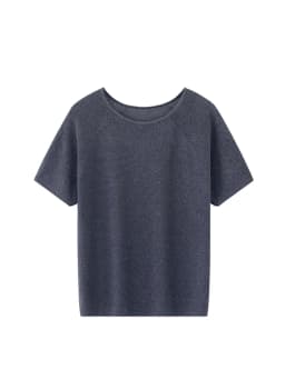 Women Summer Linen Cool T-shirt Slash Neck Light Breathable Anti-wrinkle Tee Basic Model Tshirt Skin-friendly Short Sleeve Tops