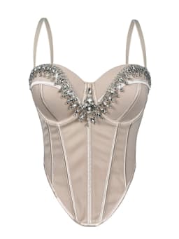 Sexy leopard print rhinestone corset crop top women summer club party tops woman street wear white mesh cropped halter tank top