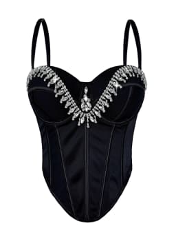 Sexy leopard print rhinestone corset crop top women summer club party tops woman street wear white mesh cropped halter tank top