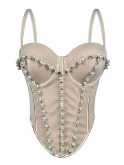 Sexy leopard print rhinestone corset crop top women summer club party tops woman street wear white mesh cropped halter tank top