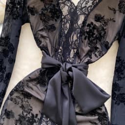 Elegant Flare Sleeve Vintage V-neck Chic Flocking Lace Sexy Bandage Slim Pencil Short Dresses French High Street Autumn Clothing