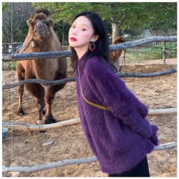 Oversize New Autumn Winter Soft Mohair Sweater Chic Fashion Women O Neck Thick Warm Mink Cashmere Knitted Loose Casual Pullovers