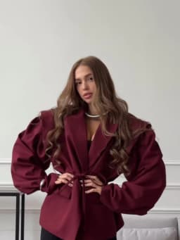 Elegant Commute Suit jacket Female Lace-Up Loose Pocket Patchwork Lapel Party Looks Outwear For Women Bandage Coat jacket 2025