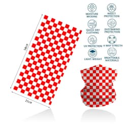 Plaid Pattern Headband Outdoor Camping Fishing Sunscreen Breathable Neck Gaiter Racing Bicycle Race motorcycle Unisex Bandana