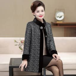 Fur Integrated Mink Fur Coat For Women Mid to Long Length Mink Collar 2026 Winter Thick Fur Coat For Middle-Aged Elderly People2