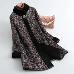 Fur Integrated Mink Fur Coat For Women Mid to Long Length Mink Collar 2026 Winter Thick Fur Coat For Middle-Aged Elderly People2
