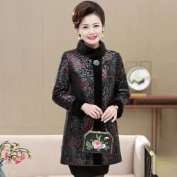 Fur Integrated Mink Fur Coat For Women Mid to Long Length Mink Collar 2026 Winter Thick Fur Coat For Middle-Aged Elderly People2