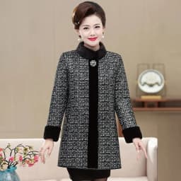 Fur Integrated Mink Fur Coat For Women Mid to Long Length Mink Collar 2026 Winter Thick Fur Coat For Middle-Aged Elderly People2