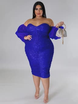 Luxury Wedding Dress Birthday Women Christmas Dress Strapless Off Shoulder Sexy Plus Size Evening Dresses Wholesale Dropshipping