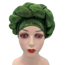 2023 NEW Rhinestone Turban Africain Auto Gele Femme Glitter Elastic Muslim Hijab Bonnet Women Head Wraps Braids Turbante Mujer