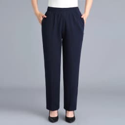 Black Cotton Middle-aged Mother Trousers New Loose Elastic Waist Casual Pants Spring Autumn Loose Solid Women's Straight Pants