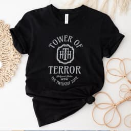 Vintage Tower of Terror T Shirt Tower Hotel Tshirt Studios Retro Shirt WDW Shirts Women Fashion Summer Causal Short Sleeved Top