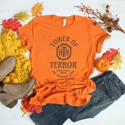 Vintage Tower of Terror T Shirt Tower Hotel Tshirt Studios Retro Shirt WDW Shirts Women Fashion Summer Causal Short Sleeved Top