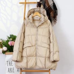 Schinteon Women White Duck Down Jacket with Hood Autumn Winter Warm Outwear Casual Loose Over Size Outwear Korean Style Coat New