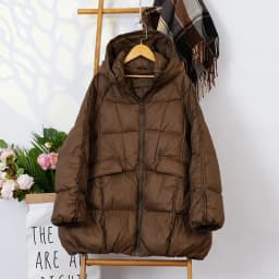 Schinteon Women White Duck Down Jacket with Hood Autumn Winter Warm Outwear Casual Loose Over Size Outwear Korean Style Coat New