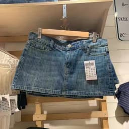 Vintage Denim Straight Mini Skirts Women Sexy Low Waist Pockets A-line Short Faldas Casual Streetwear Summer Cotton Skirt Y2k