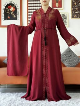 2024 Women Elegant Party Dress Chiffon Open Abaya Muslim Women Dress Islamic Clothing Cardigan Abaya Women Muslim Dress