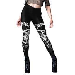 Nadanbao Women Leggings Sexy Middle Waist Skinny Leggins Halloween Skull 3D Printing Fitness Running Yoga Trousers Gym Workout