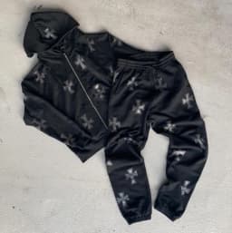 Rhinestone Full Zip Hoodie Goth Sweatshirt Pull Long Sleeve Black Hoodies Y2k Fashion Men's Women's Sport Jackets Coats New 2023