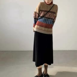 women sweater Autumn Winter Vintage Sweet O-Neck Full Pullovers Geometric Keep Warm Y2k Sweaters Women Loose