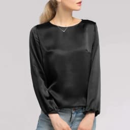 2026 New Spring Autumn Satin Woman T-shirts Vintage Long Sleeve Harajuku Shirts For Women Sexy Tops  Female Clothing