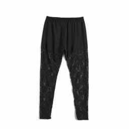 Women's Plus Size Leggings Solid Color Skinny Trousers Sheer Floral Lace Stitching Leggings High Waist Stretch Trousers L-4XL