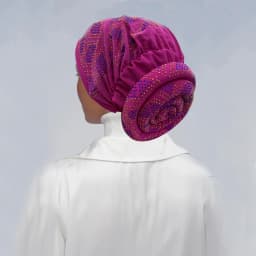 2024 Summer Women's Turban Cap with Padded Diamonds Elastic Muslim Headscarf Bonnet African Female Head Wraps Turbante Mujer