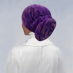 2024 Summer Women's Turban Cap with Padded Diamonds Elastic Muslim Headscarf Bonnet African Female Head Wraps Turbante Mujer