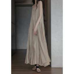 UMI MAO Chinese Style Loose Super-long Ankle-length Oversized Swing Raw Edge Stitching Literary Heavy Work Elegant Dress Woman