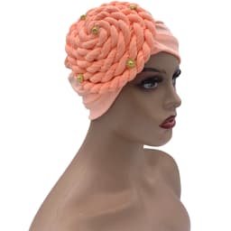 Diamonds Braids Turban Hat for Women Muslim Headscarf Bonnet Female Inner Hijabs Arab Head Wraps African Headtie Caps