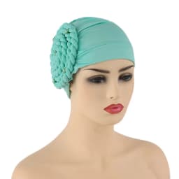Diamonds Braids Turban Hat for Women Muslim Headscarf Bonnet Female Inner Hijabs Arab Head Wraps African Headtie Caps
