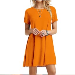 Casual Women Dress Summer Short Sleeve O Neck T Shirt Dress Simple Black Red A Line Mini Dress Vintage Solid Loose Dress Robe