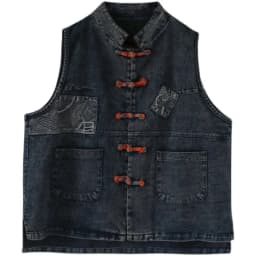 YASUGUOJI Women Fashion Korean Style Vest Female Vintage Sleeveless Plus Size Casual Denim Coat Office Lady Jean Waistcoat