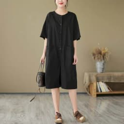 Solid Jumpsuits Summer Loose Pants Wide Leg Shorts Bodysuits Women Korean Style Half Sleeve One Piece Outfits Women Clothing