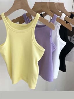 2024 Women Tank Tops Sexy Cropped Top Female Women Summer Camisole Camis Black White Sport Clothes For Women