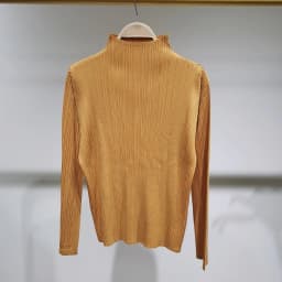 YUDX Miyake Pleated 2024 New Model Tops High Fashion Designer New Aesthetic Clothing Long Sleeve Turtleneck T-Shirt for Women's