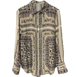 High Quality Printed Silk Lapel Shirt Women's New Slim Fit Top Mulberry Silk Long Sleeved Women's Shirt Blusas Mujer Retro Y2k