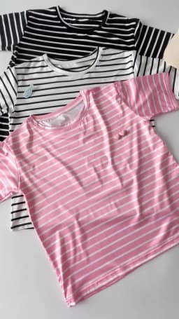 Harajuku Short Sleeve Korean O-Neck Casual Fashion Shirt Camiseta Feminina Tops T Shirt Women Solid Color Striped Punk T-shirt